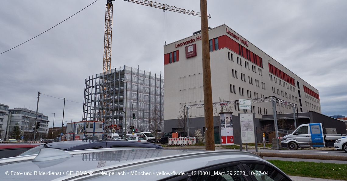 29.03.2023 - Baustelle REVO und Umgebung in Neuperlach